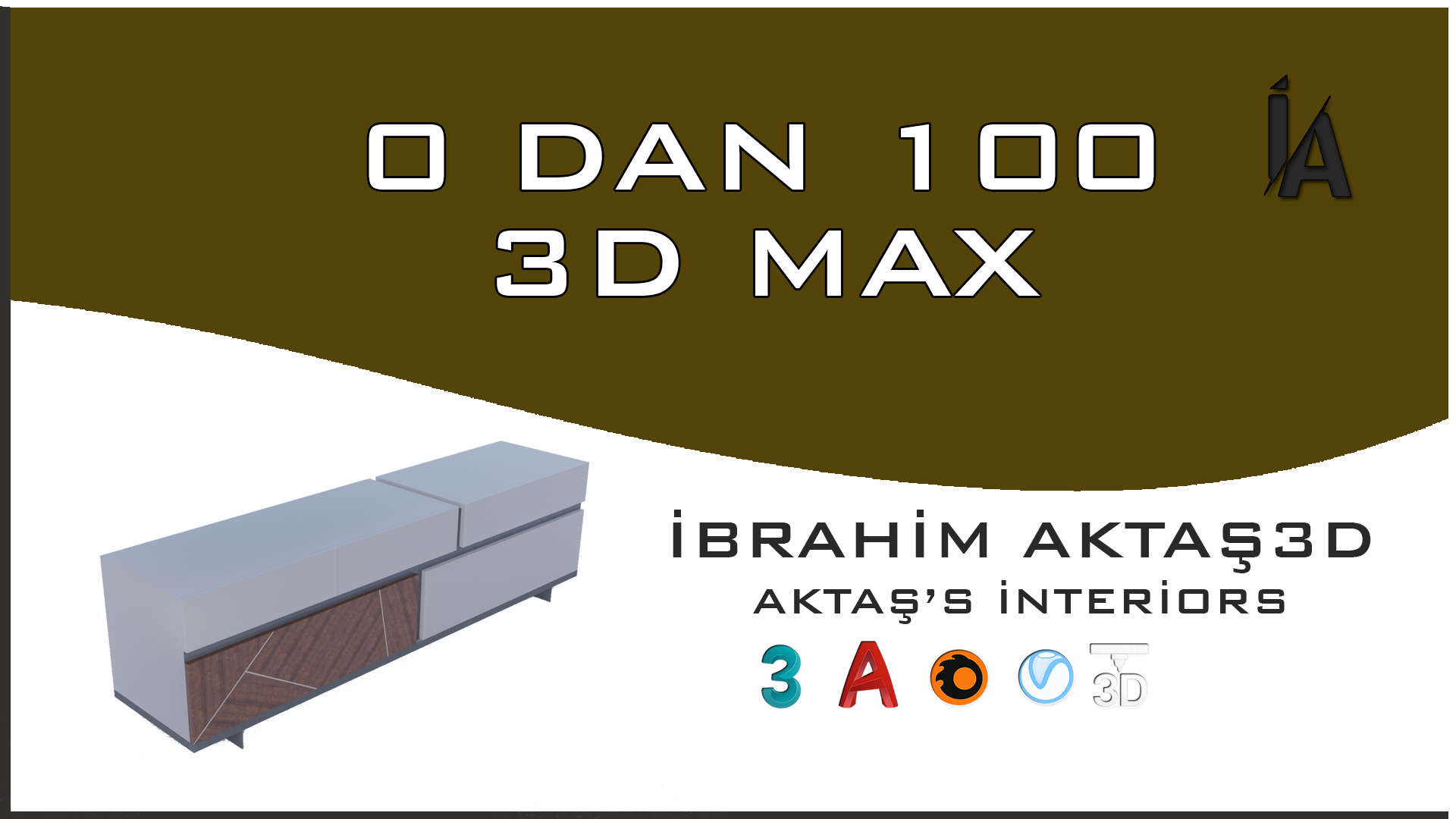 3D Konsol Tasarımı - İç Mekân Modelleme ve Render | İbrahim Aktaş 3D